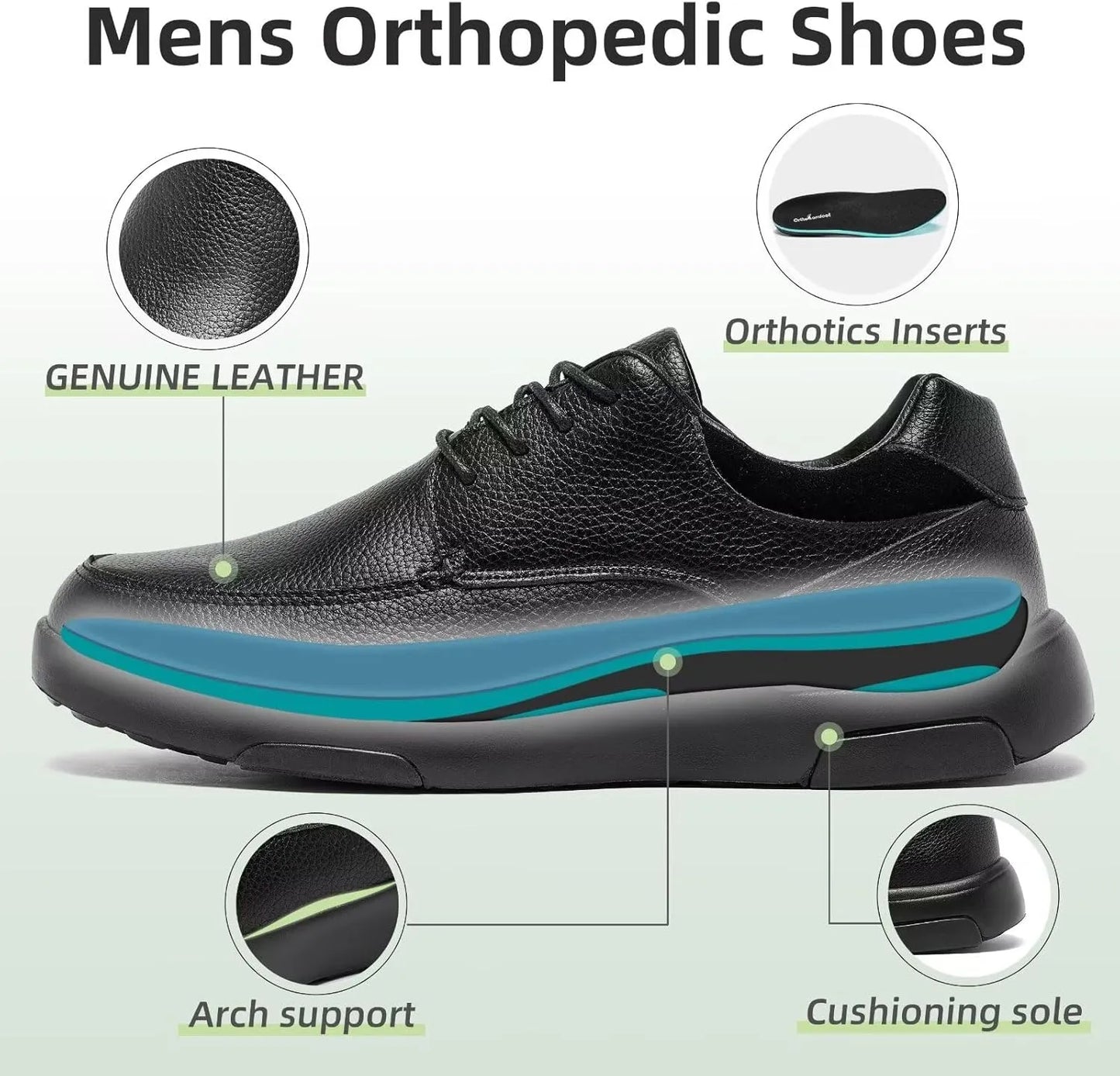 Leather Orthopedic Shoes